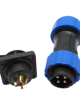 SP20 waterproof connector IP68 corrugated pipe flange socket