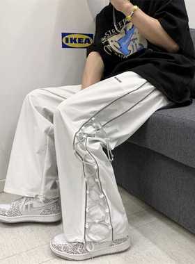 Setwear White Cargo Pants Men Oversize Wide Pants Harajuku S