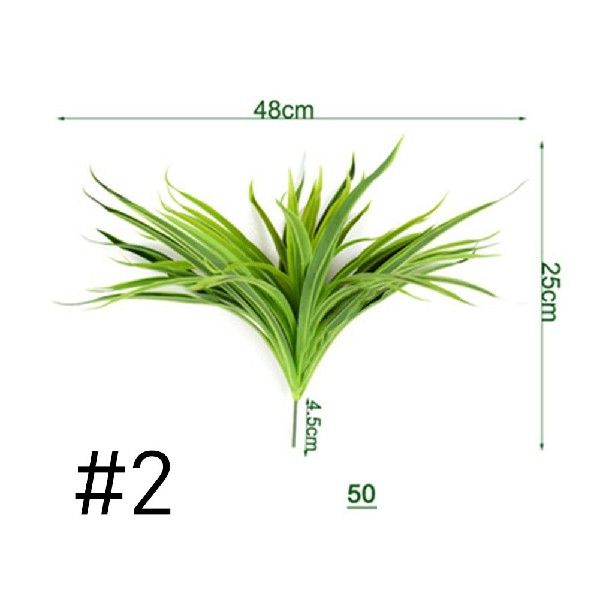 1X Artificial Plastic Plants Chlorophytum Branch Home - 图0