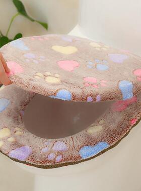 45 Hot Toilet Seat Cover Coral Velvet Closestool Mat Thick T