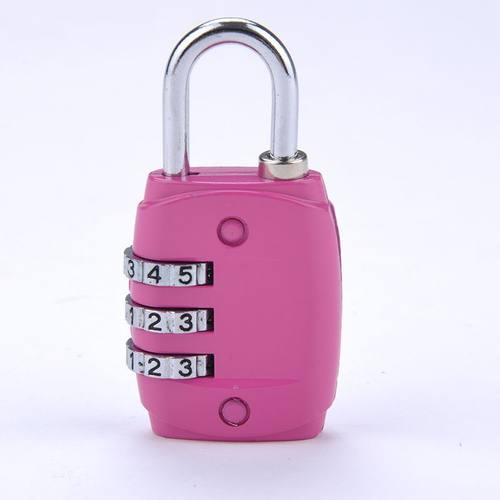 Mini 3 Digit Alloy Oval Code Lock Resettable Combination Sui - 图0
