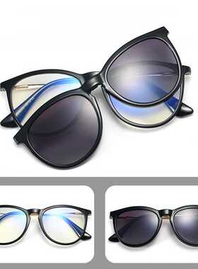Optical Magnet Clip Glasses Frame Sunglasses Women vintage R