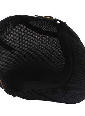 Spring Summer Men's Beret Solid Color Hollow Mesh Cap Br