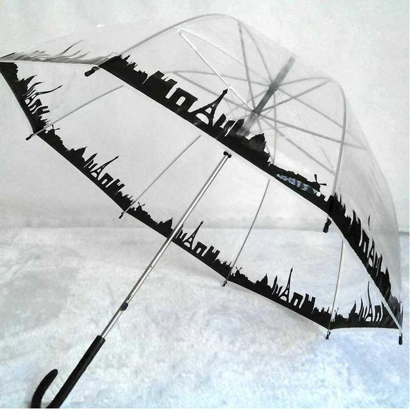 Sakura Umbrellas Transparent Bird Cage Umbrella Cartoon Buil - 图3