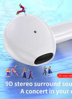 2022 TWS Wireless Bluetooth 5.3 Earphone Touch Control 9D St