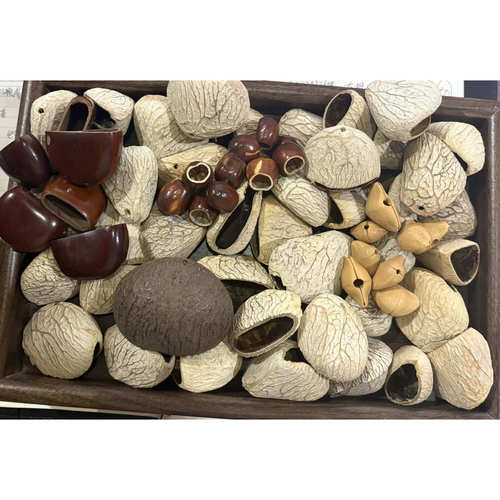 果壳风铃diy材料包手工制作音束摇铃挂件印尼黑果果壳自制配件包 - 图0