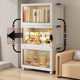 Preferred book storage box for home desktop transparent bookshelves picture book sorting folding V storage rack under the table plastic book.
