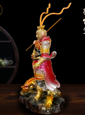 新款孙悟空神像悟空像树脂摆件家用佛堂供奉斗战胜佛齐天大圣神像