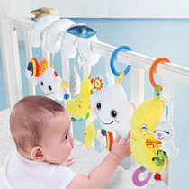 jollybaby music cloud moon pull bell baby stroller toy pendant 3-6 month baby bed around 1663