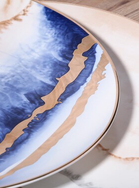 新中式陶瓷挂盘l工艺品家居摆件装饰盘子商务纪念日新品