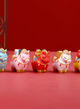 马上有钱摆件国潮风马到成功装饰品客厅玄关家居店铺新年开业礼物