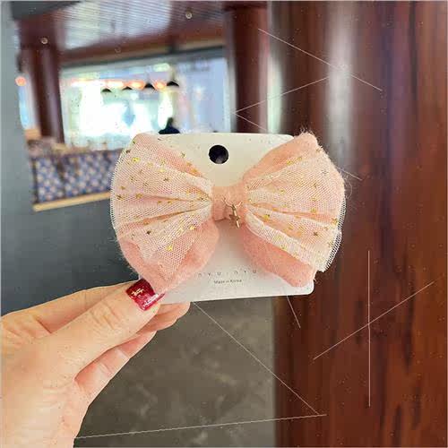 bow children hair clips Korean hair ornaments flowers versat - 图1