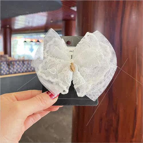 bow children hair clips Korean hair ornaments flowers versat - 图0