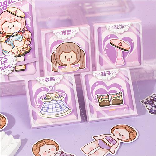 Ago dress up DIY magic box stickers cute girl diy checkroom - 图1