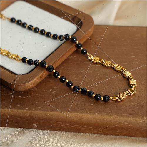 Europe new retro fashion tanium steel gold-plated niche hund - 图0