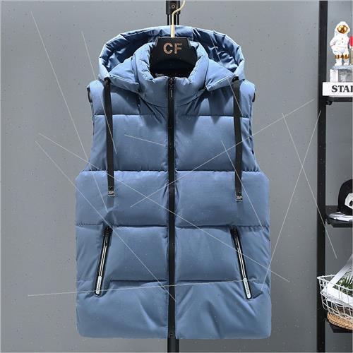 Vest men fall winter new youth outside wear versatile warm u - 图0