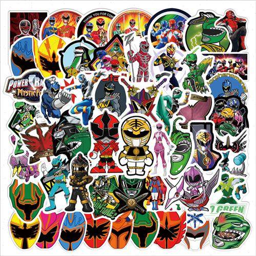 50 Dinosaur Warriors cartoon animation graffiti stickers sui - 图0
