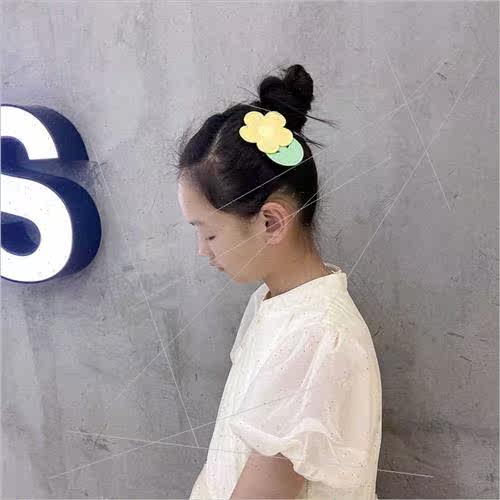 Cute flowers hair clips girl heart back head broken hair cli - 图2