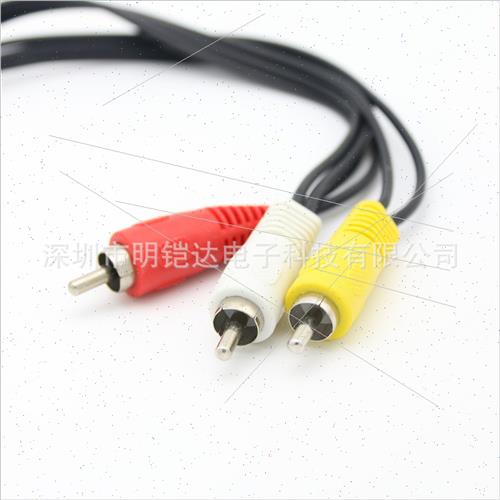 AV cable one point two 3rca male to 6rca female lotus head v - 图1