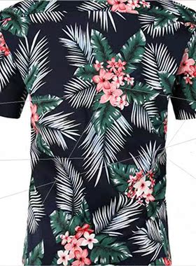 2022 summer new men 3D digal printing beach casual men mal s