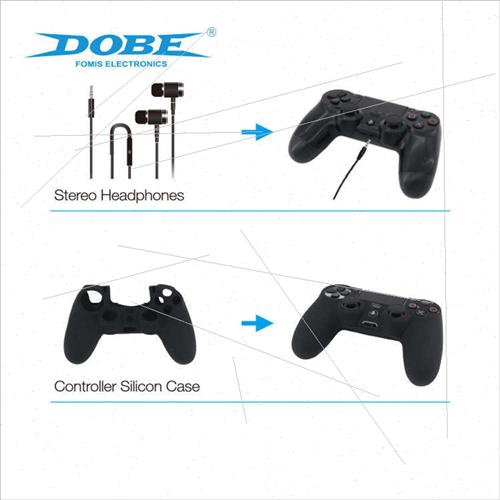 PS4/Slim/Pro Gaming Case Dual Charger/Headset/licone Case/Ro-图1