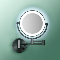 German KPRS hotel with light makeup mirror free of punch mesh red female tonic light LED mirror small dresser zoom