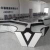 Security monitoring console, command center console, property office monitoring room video triple workbench