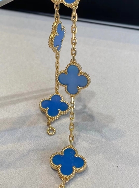 AETNA PROJECT 18K金四叶草项链女款轻奢小众设计感锁骨链