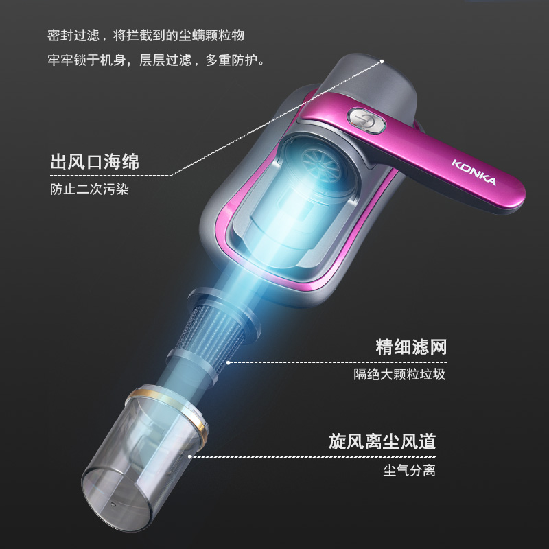 康佳除螨仪家用床上吸力杀菌机机吸尘器吸尘机除螨虫除螨机除尘器 - 图2