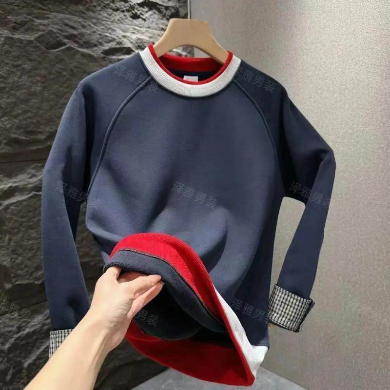 友航轻奢男装秋季新款男卫衣拼色文艺轻奢设计感潮流zN百搭休闲上,淘宝优惠券,粉丝福利购,淘宝优惠卷