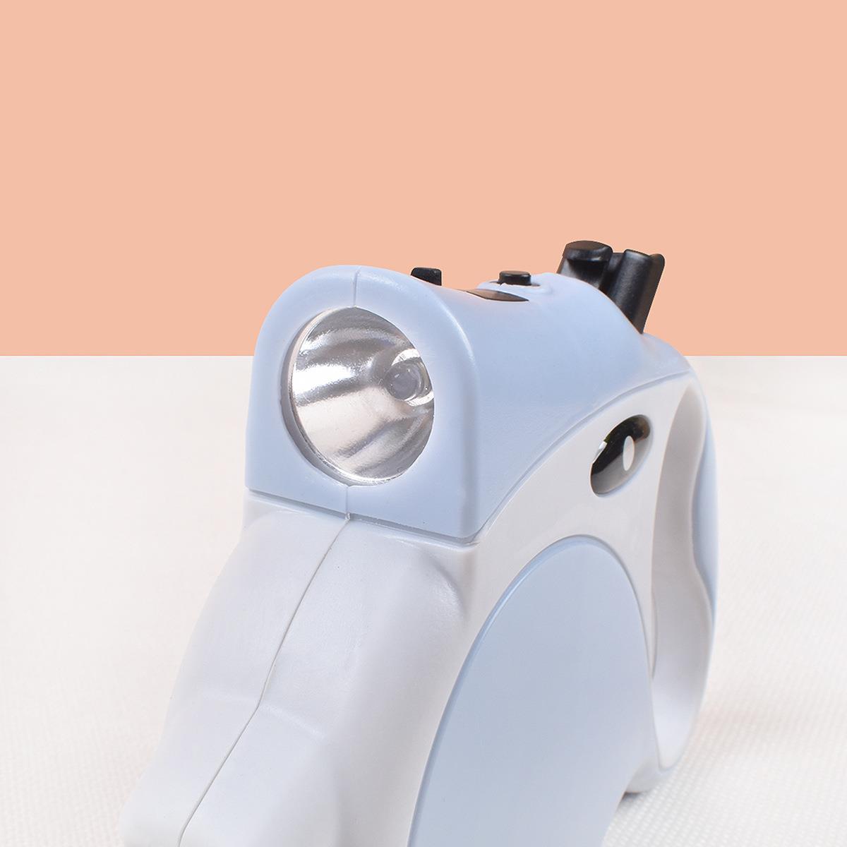 宠物自动伸缩牵引绳带灯遛狗器小型犬5米带灯狗狗牵引带绳子彩盒 - 图0