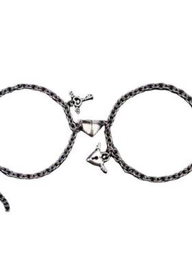 闺蜜手链姐妹爱心锁双人情