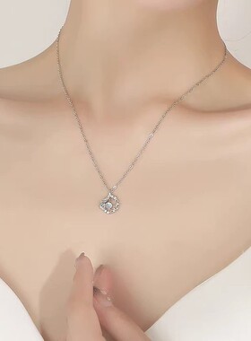 S999纯银项炼配饰女锁骨炼轻奢小众高级感纪念日生日礼物送女友