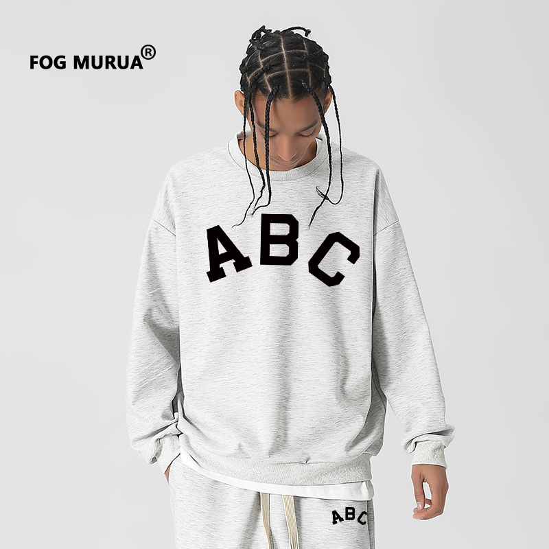 FOG MURUA23新款潮牌重磅第七季主线ABC美式高街宽松情侣圆领卫衣 - 图3