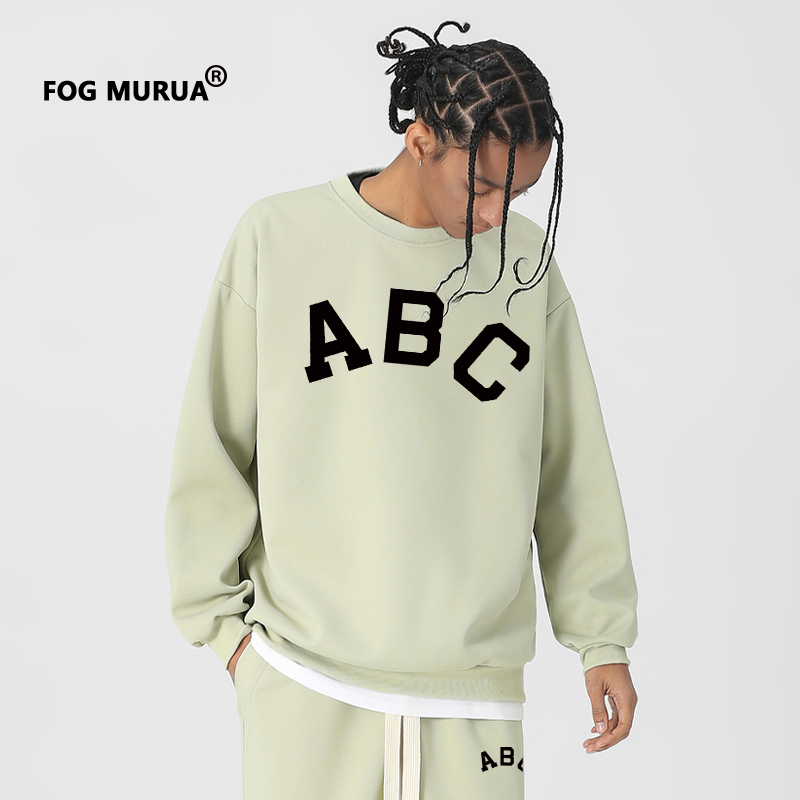 FOG MURUA23新款潮牌重磅第七季主线ABC美式高街宽松情侣圆领卫衣 - 图1