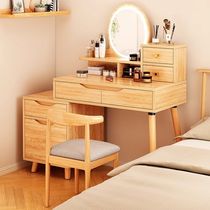 Dresdresser Brief Modern Small Household Type Master Bedroom Cream Wind Simple Mirror Desk Storage Containing Cabinet
