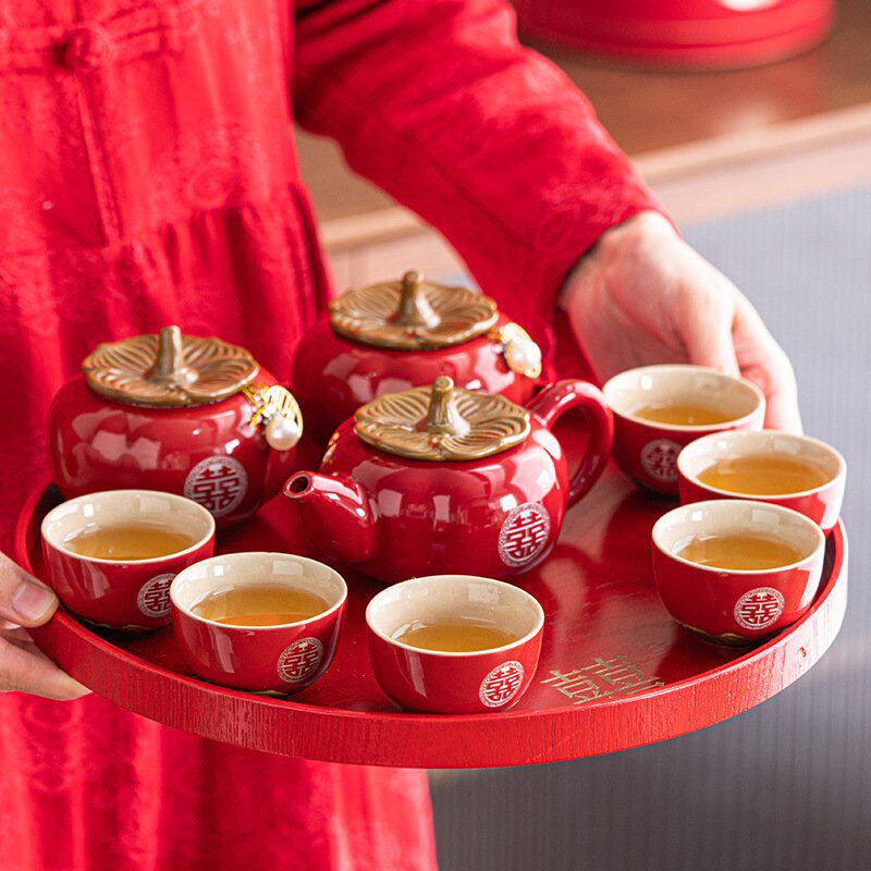 Wedding gifts for couples engagement gifts for best friend bride tea set souvenirs persimmons and persimmons dowry practical