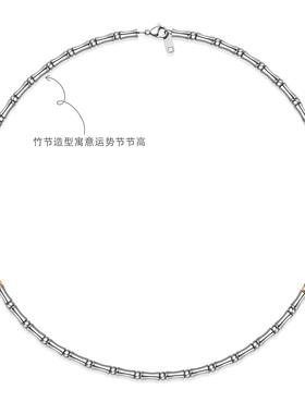 欧美风小众设计竹节锁骨链
