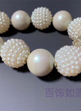 人造珍珠项链CAROLEE打标