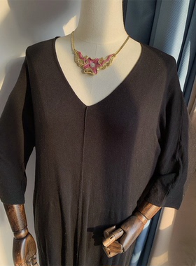 Vintage中古IVY打标粉紫色珐琅