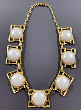 大珍珠短款项链DOLCEVITA打标