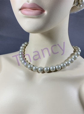 灰色琉璃珠手链项链套装CAROLEE