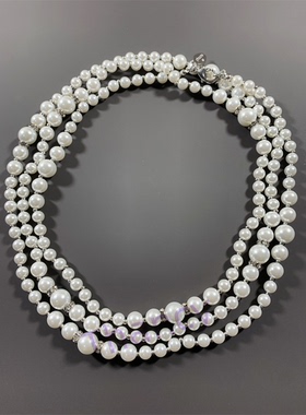 琉璃珍珠项链CHICOS打标