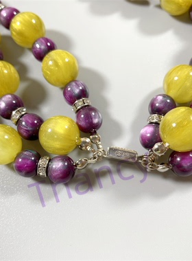 SP打标星光珠撞色多层项链