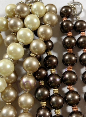 多色琉璃珍珠短款CHAPS打标