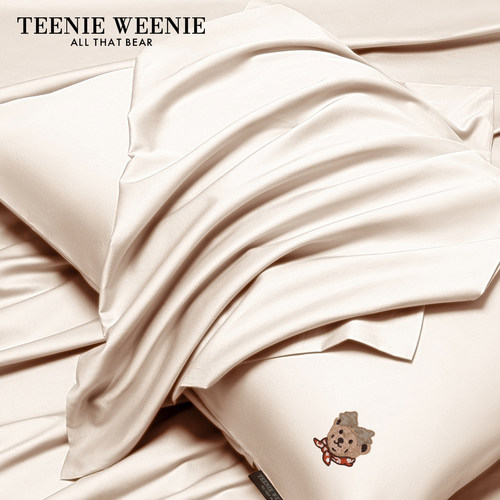 TeenieWeenie小熊高端全棉床单单件纯棉100新疆长绒棉被单三件套 - 图3