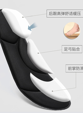 超软久站脚疼吸汗透气鞋垫