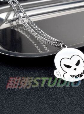 我在惊悚游戏里封神牧四诚嘻哈猴钛钢项链学生配饰不掉色可碰水链