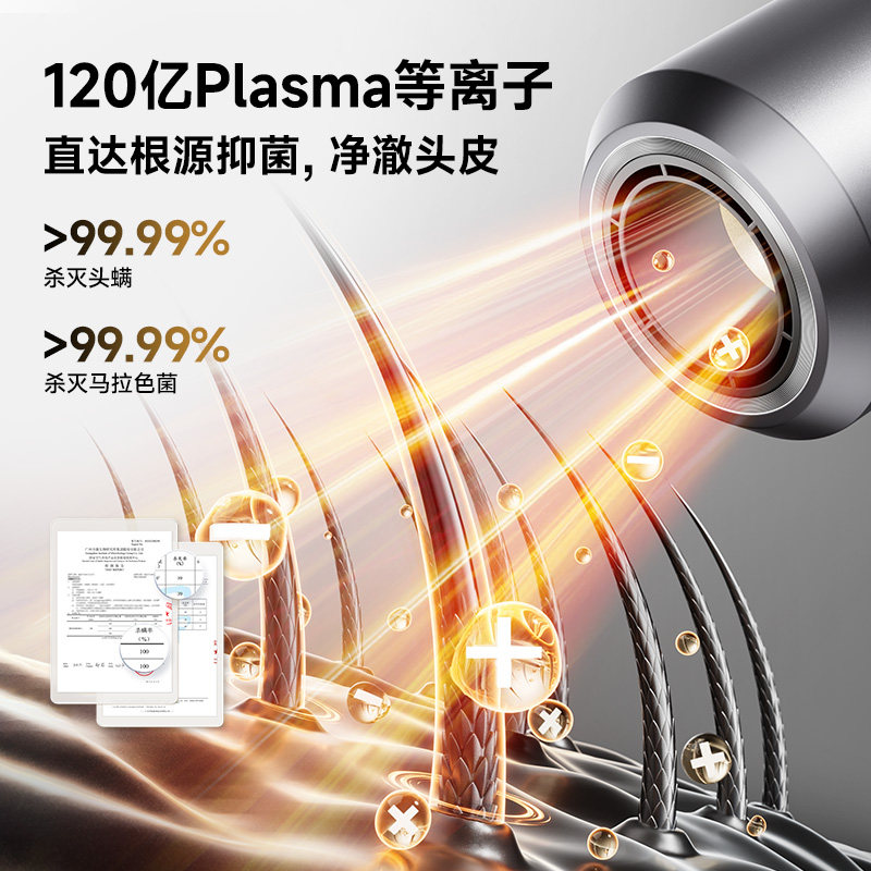 【新品首发】RUAFEE岚斐CF08高速吹风机家用大风力等离子速干护发