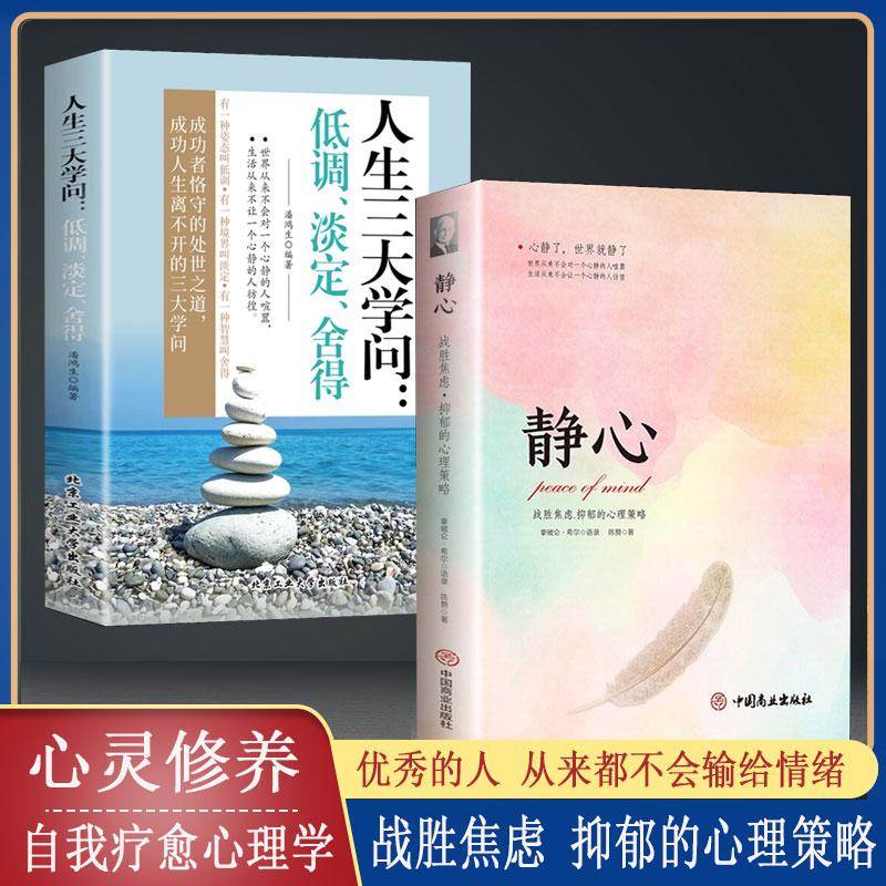 静心书籍人生三大学问必读正版放下人生智慧哲学青春成功励志心灵鸡汤正能量治愈系修心修身养性哲理必看的书畅销书排行榜成人推荐